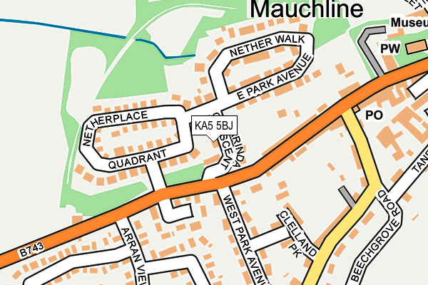 KA5 5BJ map - OS OpenMap – Local (Ordnance Survey)