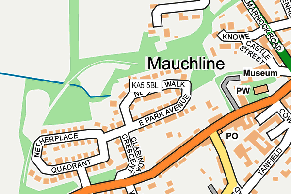 KA5 5BL map - OS OpenMap – Local (Ordnance Survey)
