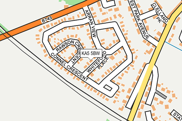 KA5 5BW map - OS OpenMap – Local (Ordnance Survey)
