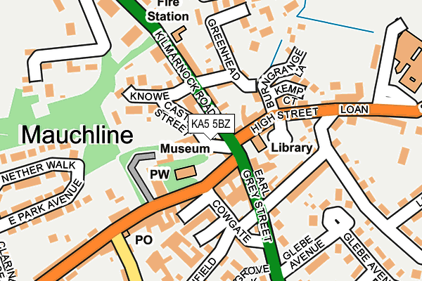 KA5 5BZ map - OS OpenMap – Local (Ordnance Survey)