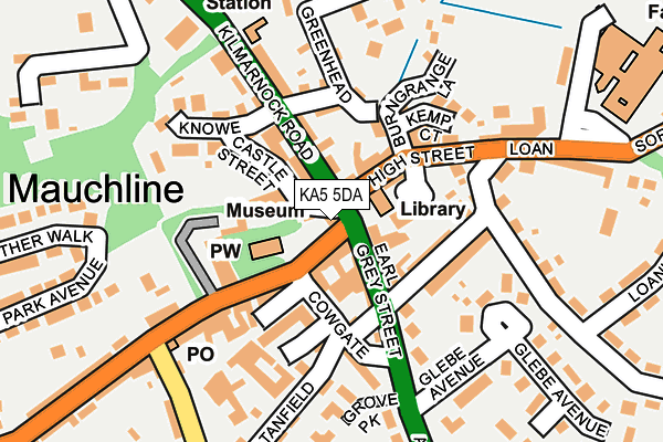 KA5 5DA map - OS OpenMap – Local (Ordnance Survey)