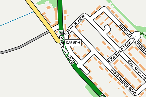 KA5 5DH map - OS OpenMap – Local (Ordnance Survey)