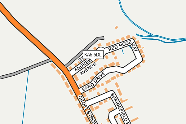 KA5 5DL map - OS OpenMap – Local (Ordnance Survey)