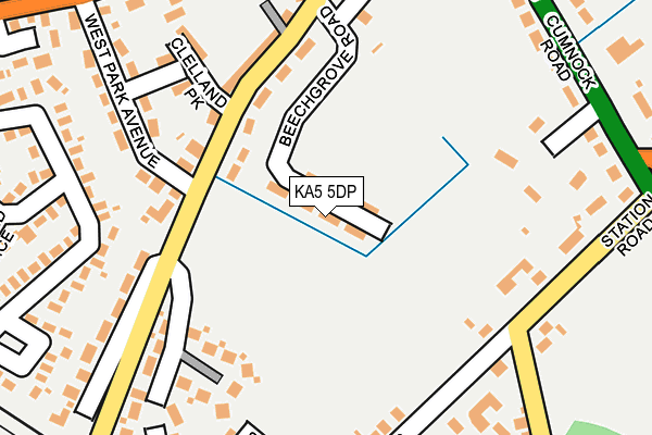 KA5 5DP map - OS OpenMap – Local (Ordnance Survey)
