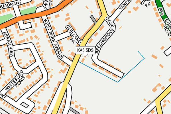 KA5 5DS map - OS OpenMap – Local (Ordnance Survey)