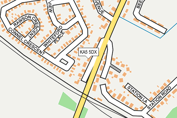 KA5 5DX map - OS OpenMap – Local (Ordnance Survey)