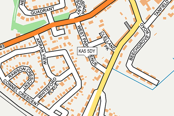 KA5 5DY map - OS OpenMap – Local (Ordnance Survey)