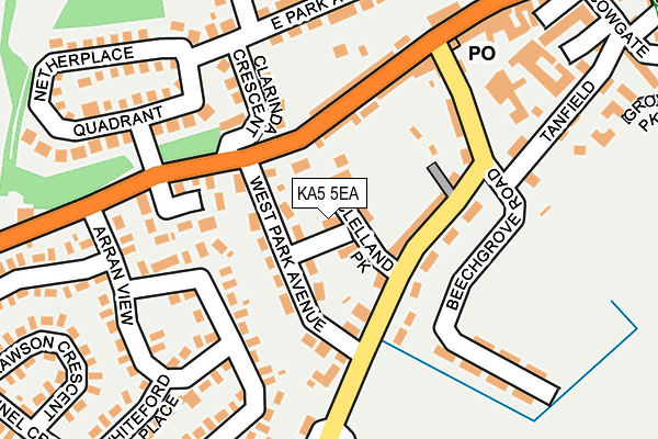 KA5 5EA map - OS OpenMap – Local (Ordnance Survey)
