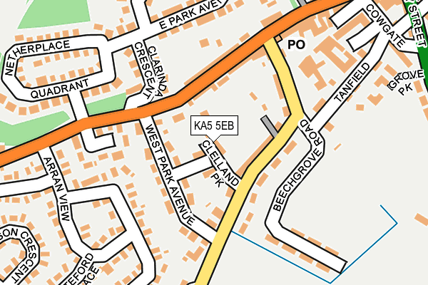 KA5 5EB map - OS OpenMap – Local (Ordnance Survey)