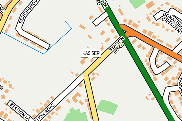 KA5 5EP map - OS OpenMap – Local (Ordnance Survey)