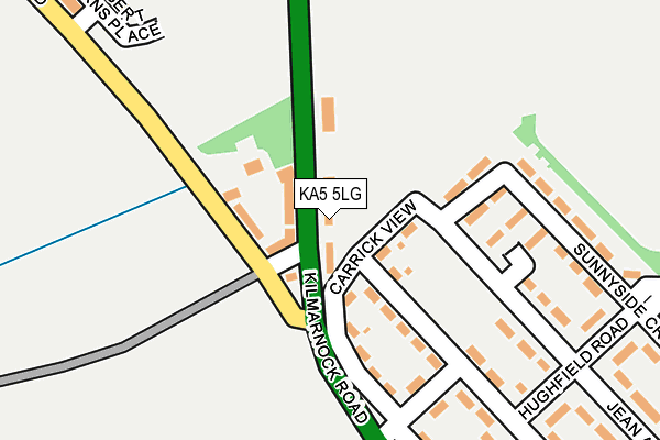 KA5 5LG map - OS OpenMap – Local (Ordnance Survey)
