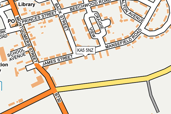 KA5 5NZ map - OS OpenMap – Local (Ordnance Survey)