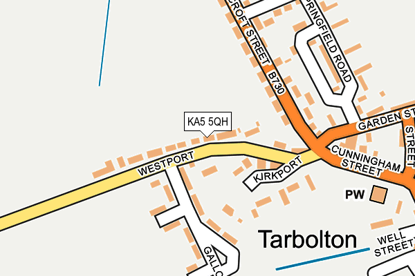 Map of TARBOLTON TIMBER SERVICES LTD. at local scale