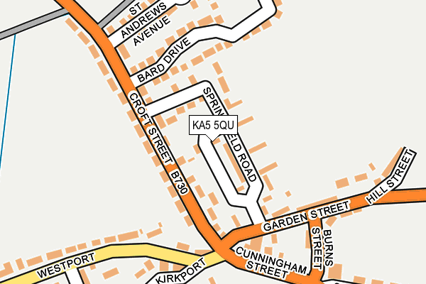 KA5 5QU map - OS OpenMap – Local (Ordnance Survey)