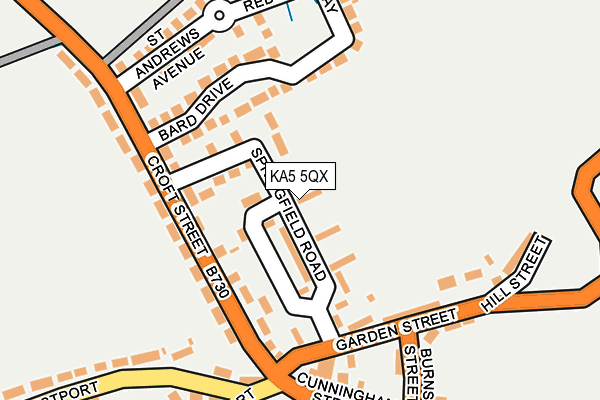 KA5 5QX map - OS OpenMap – Local (Ordnance Survey)