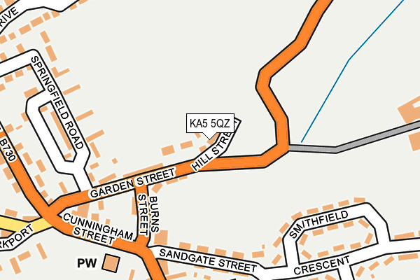 KA5 5QZ map - OS OpenMap – Local (Ordnance Survey)