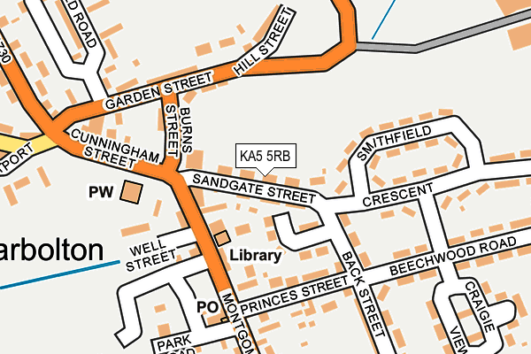 KA5 5RB map - OS OpenMap – Local (Ordnance Survey)