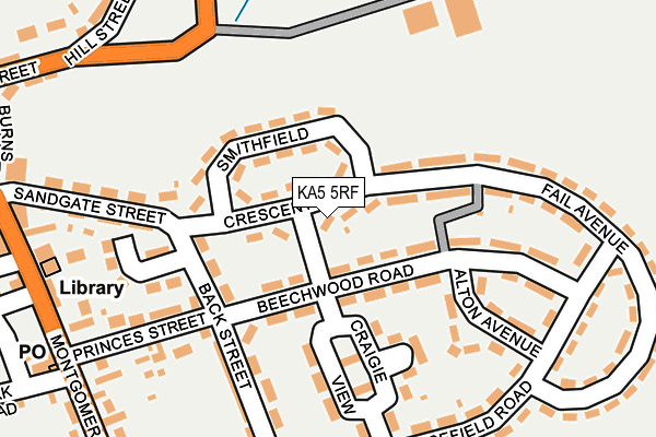 KA5 5RF map - OS OpenMap – Local (Ordnance Survey)