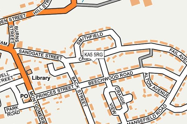 KA5 5RG map - OS OpenMap – Local (Ordnance Survey)
