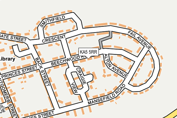 KA5 5RR map - OS OpenMap – Local (Ordnance Survey)