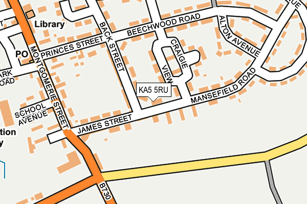 KA5 5RU map - OS OpenMap – Local (Ordnance Survey)