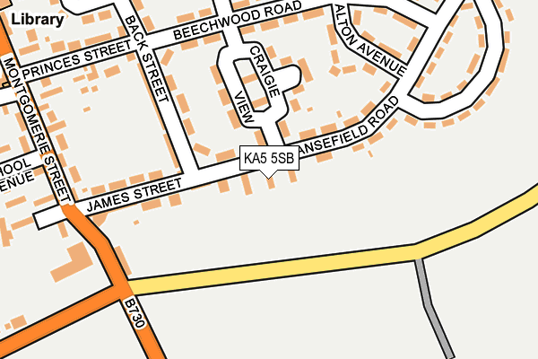 KA5 5SB map - OS OpenMap – Local (Ordnance Survey)