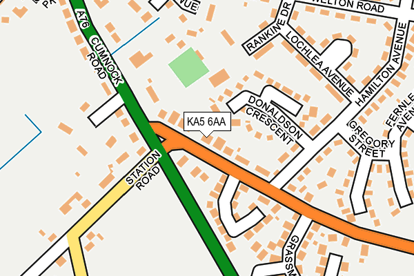 KA5 6AA map - OS OpenMap – Local (Ordnance Survey)