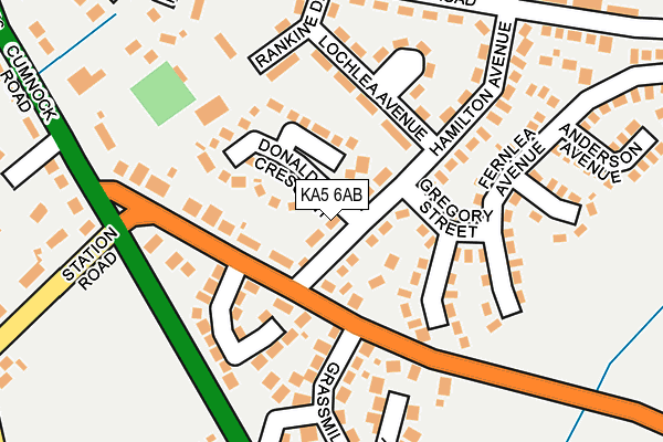 KA5 6AB map - OS OpenMap – Local (Ordnance Survey)