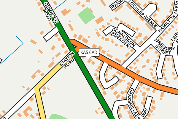 KA5 6AD map - OS OpenMap – Local (Ordnance Survey)