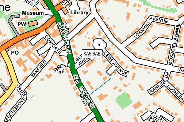 KA5 6AE map - OS OpenMap – Local (Ordnance Survey)