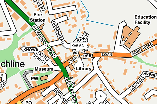 KA5 6AJ map - OS OpenMap – Local (Ordnance Survey)