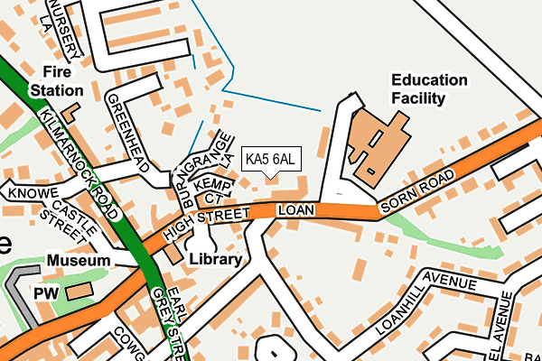 KA5 6AL map - OS OpenMap – Local (Ordnance Survey)