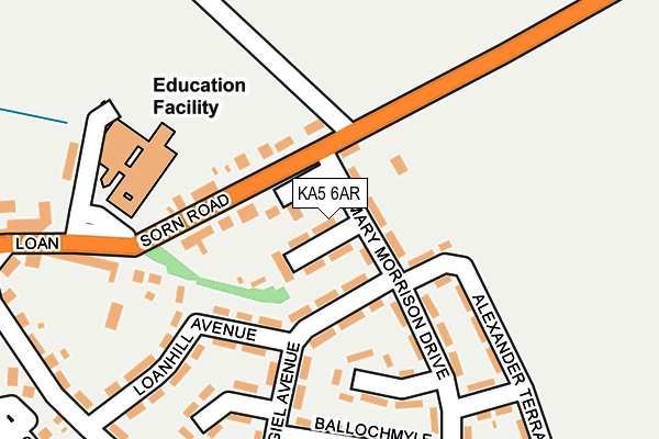KA5 6AR map - OS OpenMap – Local (Ordnance Survey)