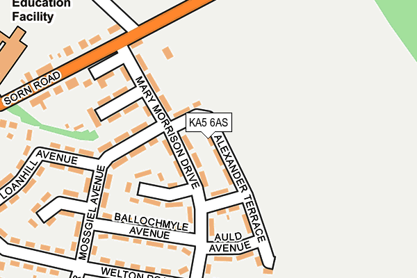 KA5 6AS map - OS OpenMap – Local (Ordnance Survey)