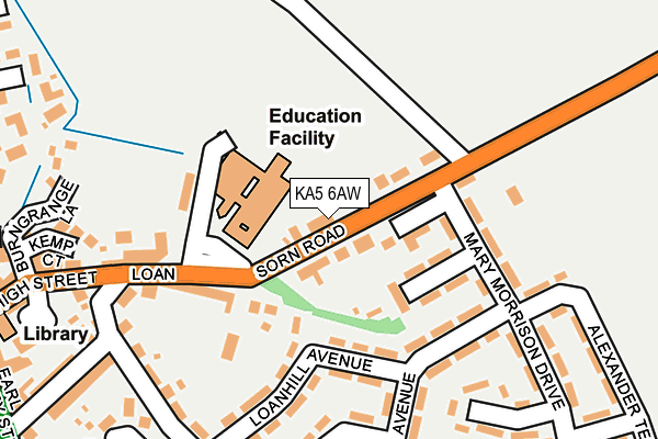 KA5 6AW map - OS OpenMap – Local (Ordnance Survey)