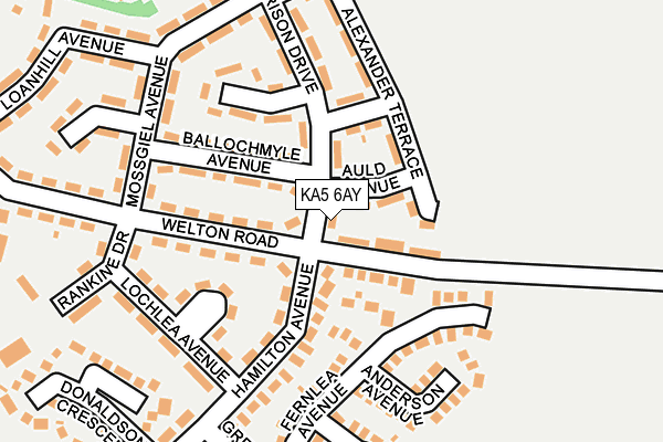 KA5 6AY map - OS OpenMap – Local (Ordnance Survey)