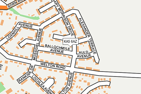 KA5 6AZ map - OS OpenMap – Local (Ordnance Survey)