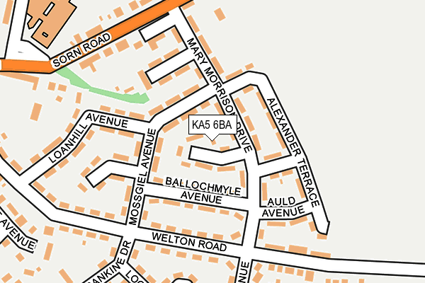 KA5 6BA map - OS OpenMap – Local (Ordnance Survey)