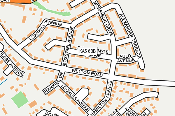 KA5 6BB map - OS OpenMap – Local (Ordnance Survey)