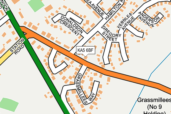 KA5 6BF map - OS OpenMap – Local (Ordnance Survey)