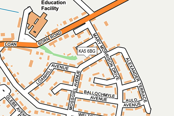 KA5 6BG map - OS OpenMap – Local (Ordnance Survey)