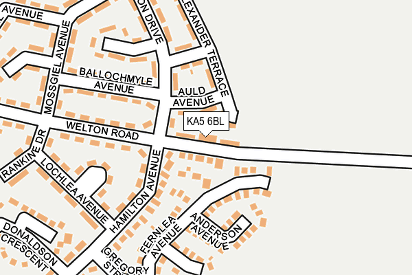 KA5 6BL map - OS OpenMap – Local (Ordnance Survey)