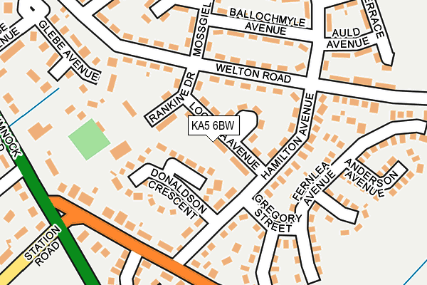 KA5 6BW map - OS OpenMap – Local (Ordnance Survey)