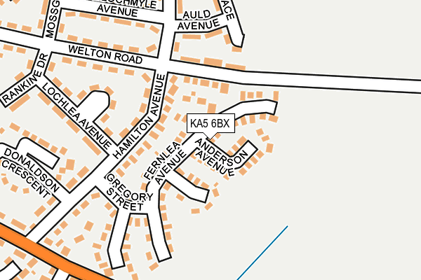 KA5 6BX map - OS OpenMap – Local (Ordnance Survey)