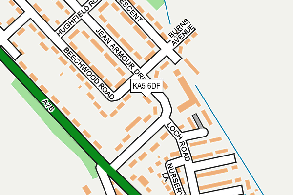 KA5 6DF map - OS OpenMap – Local (Ordnance Survey)