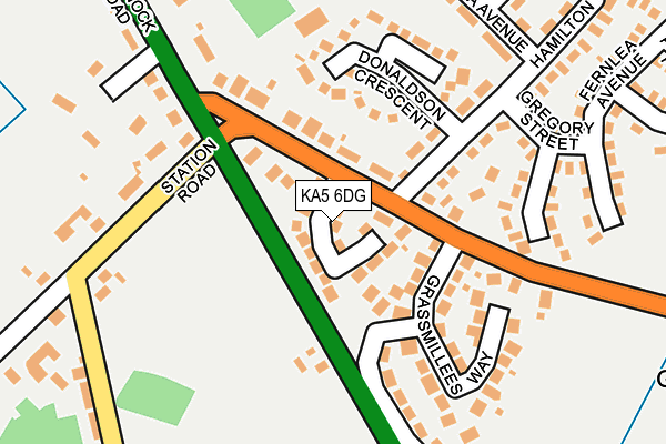 KA5 6DG map - OS OpenMap – Local (Ordnance Survey)