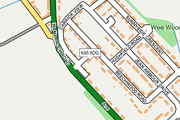 KA5 6DQ map - OS OpenMap – Local (Ordnance Survey)