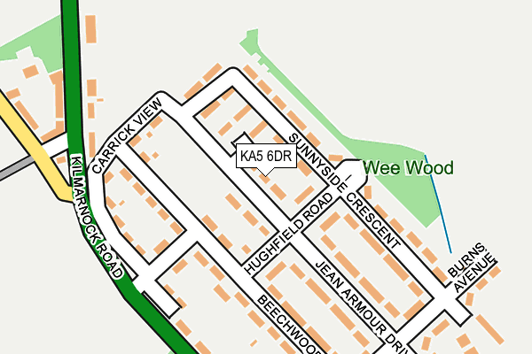 KA5 6DR map - OS OpenMap – Local (Ordnance Survey)