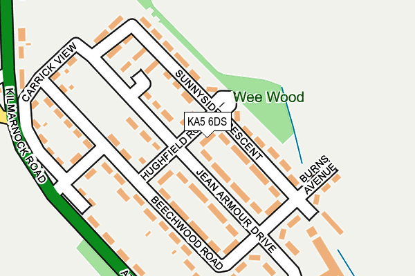KA5 6DS map - OS OpenMap – Local (Ordnance Survey)