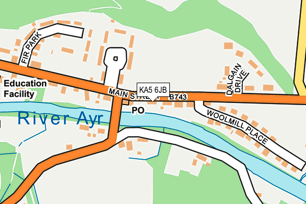 KA5 6JB map - OS OpenMap – Local (Ordnance Survey)